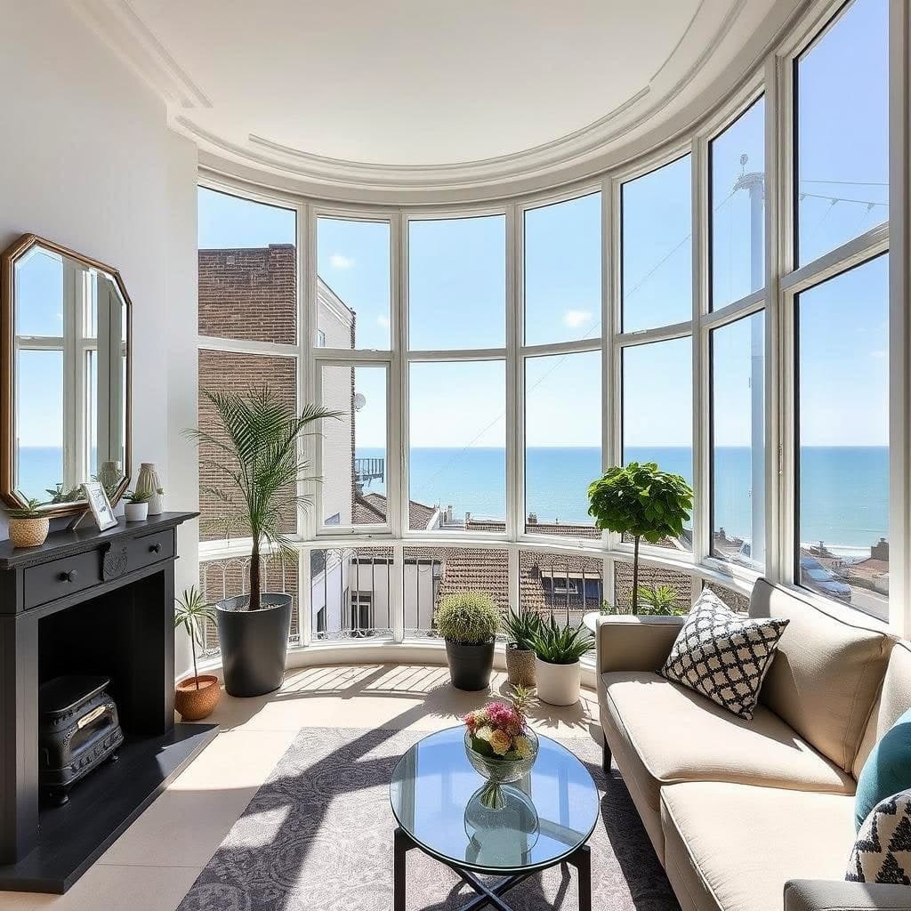 Two-bed Regency flat with sea view, Kemptown — photo 1