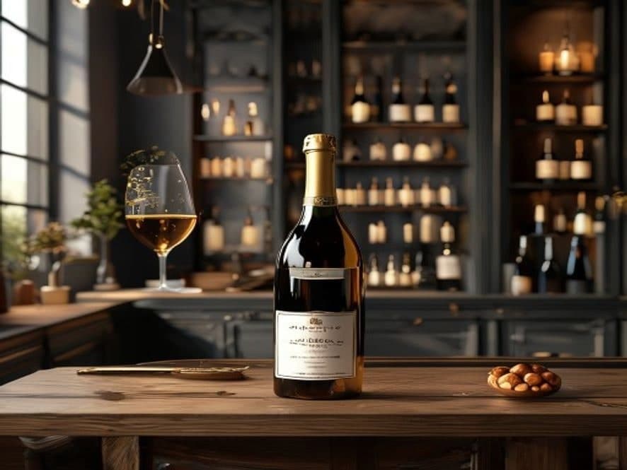 Boutique English sparkling-wine label, full transfer — photo 1